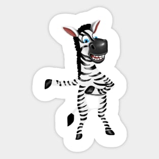 Funny Zebra Sticker